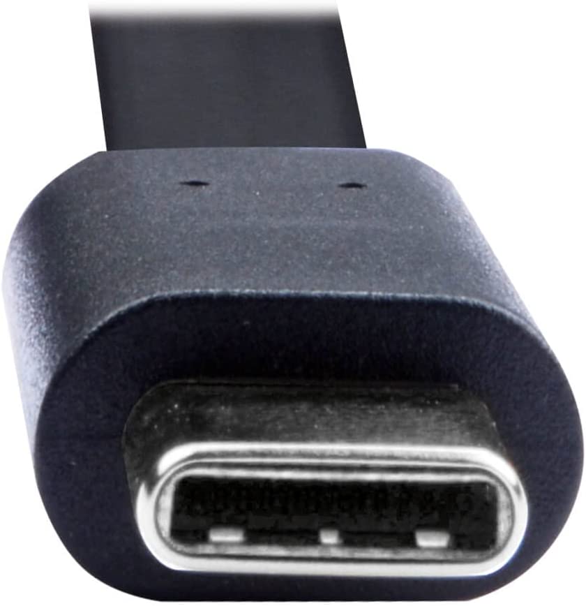 Tripp Lite USB-A to USB-C Cable, Flat Cable Design, USB 2.0, Thunderbolt 3 Compatible Sync and Charge, M/M 3 ft (U038-003-FL)