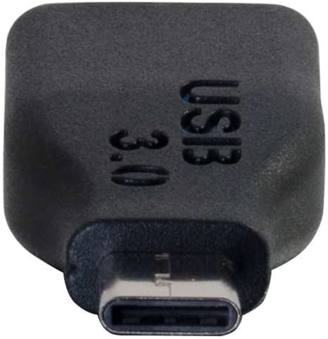 C2g/ cables to go C2G USB Cable, USB 3.0 Adapter, USB C to A Adapter, Compatible with Thunderbolt 3 Tablet, Chromebook Pixel, Samsung Galaxy TabPro S, LG G6, MacBook, Black, 1.5 Inches, Cables to Go 28868 Type C to A Female 1.5 Inches