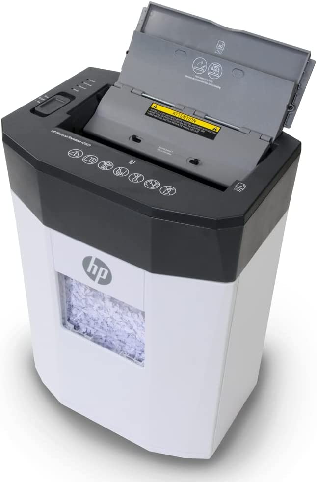 Royal HP AF809 Microcut Shredder. Small Size Perfect for Home Office use. Autofeed 80 Pages & 9 Manual, Paper, Staples, and Credit Cards, Professional Grade, Maximum Security Shredding.