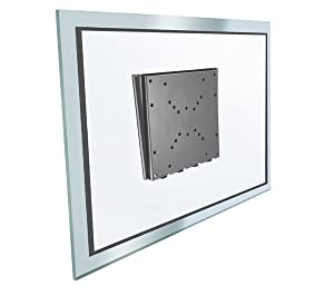 Atdec TH-2250-VF Ultra Slim TV Wall Mount with VESA 50x50/75x75/100x100/200x200mm for Displays up to 110-Pound, Black