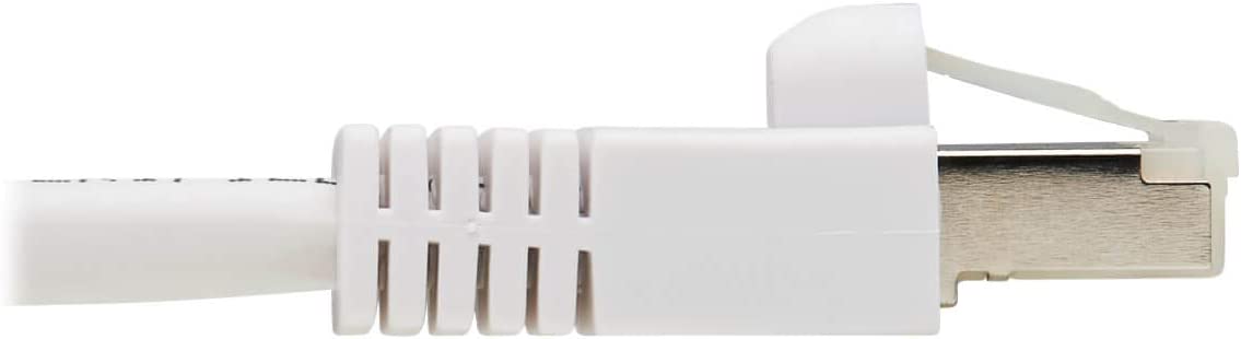 Tripp Lite, Safe-IT, Cat6a, 10G Certified, Snagless, Antibacterial, S/FTP Ethernet Cable, (RJ45 M/M), PoE, White, 5 ft. (N262AB-005-WH)