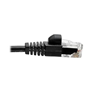 Tripp Lite Cat6a 10G Ethernet Cable, Snagless Molded Slim UTP Network Patch Cable (RJ45 M/M), Black, 5 Feet / 1.5 Meters, Manufacturer's Warranty (N261-S05-BK) Black 5 Feet UTP / Slim