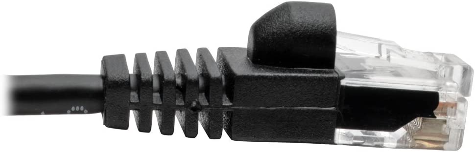 Tripp Lite Cat6a 10G Ethernet Cable, Snagless Molded Slim UTP Network Patch Cable (RJ45 M/M), Black, 3 ft. (N261-S03-BK) Black 3-ft.