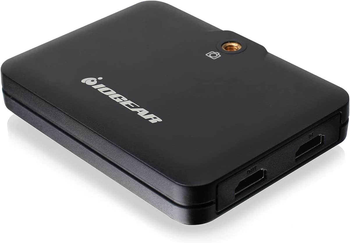 IOGEAR Upstream Mobile Capture Adapter 4K Input, 1080p Capture, Mobile Capture,USB-C and A Host Support Video Output, 1/4" Mounting Screw, UVC Support,OBS & Camerafi Support, PD Passthrough (GUV302P)