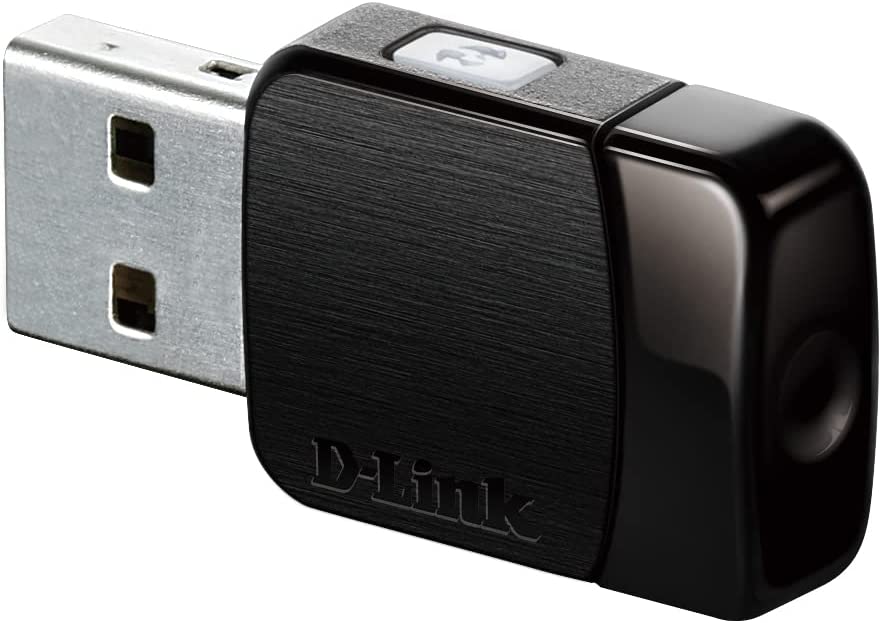 D-Link USB WiFi Adapter AC600 Mini Wireless Internet Dual Band MU-Mimo Wi-Fi Network Desktop Laptop (DWA-171),Black