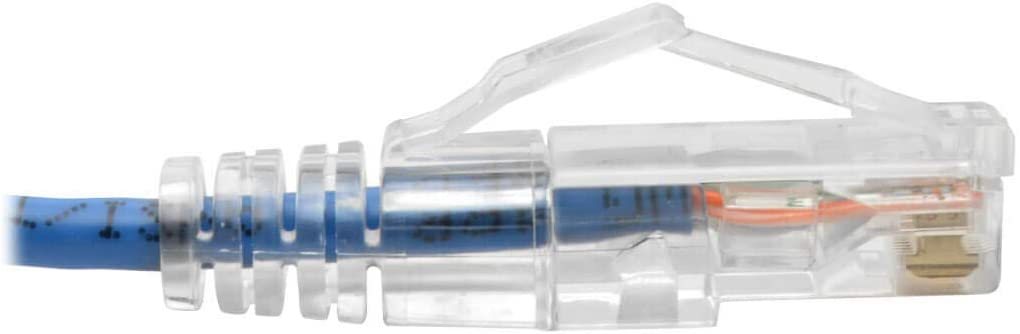 Tripp Lite Cat6 Gigabit Patch Cable, RJ45 M/M, Gigabit, Snagless, UTP, Molded, Slim, Blue, 10 ft. (N201-S10-BL) Blue 10 ft.
