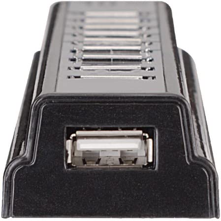 Manhattan Hi-Speed USB Desktop Hub with 10 Ports, Bus Power and 1.5/12/480 Mbps (161572)