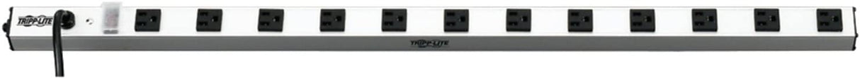 Tripp Lite 12 Outlet Bench & Cabinet Power Strip, 36 in. Length, 15ft Cord with 5-15P Plug (PS3612),Black 15A + 15 ft. Cord Outlet