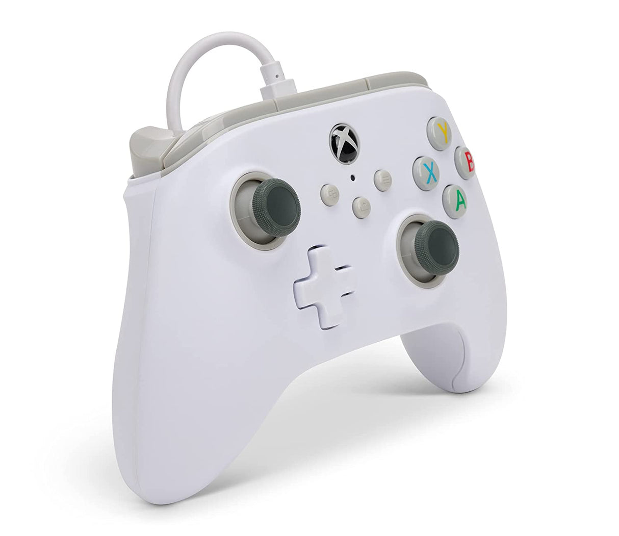 PowerA Wired Controller for Xbox Series X|S - White, gamepad, wired video game controller, gaming controller, works with Xbox One - Xbox Series X White/Black
