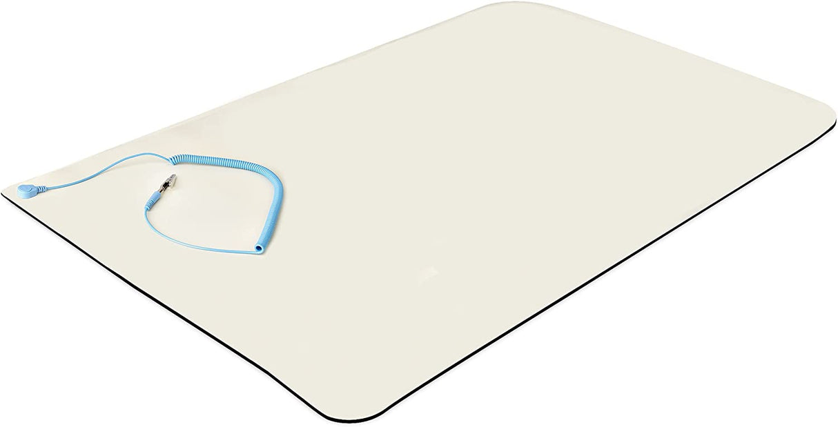 StarTech.com Anti Static Mat, ESD Mat for Electronics Repair, Anti Static Table/Desk Mat w/Detachable Grounding Wire, ANSI/ESD S 4.1, Flexible Thermoplastic Work Pad, 23x47 (LG-Anti-Static-MAT)