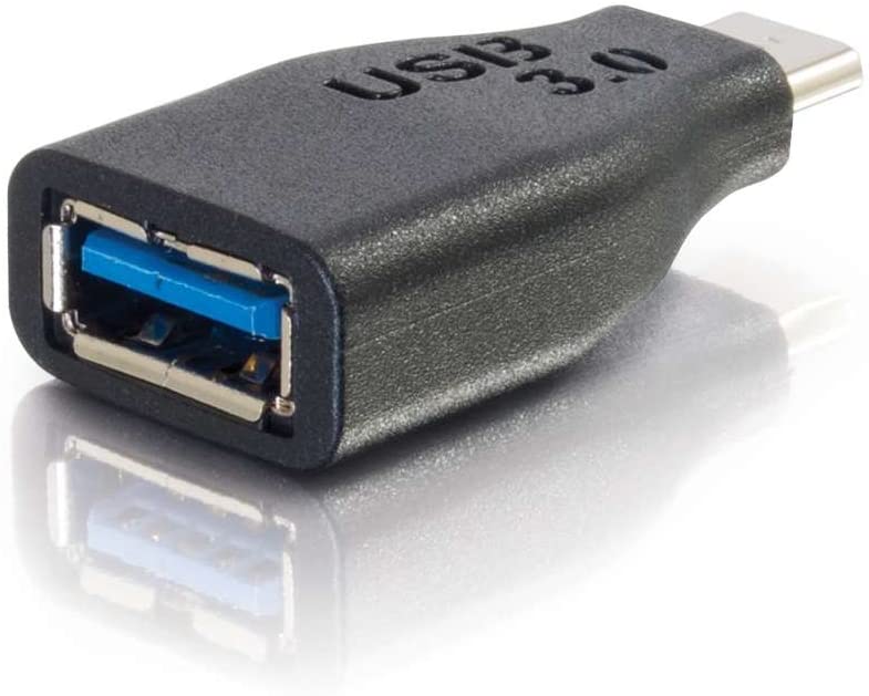 C2g/ cables to go C2G USB Cable, USB 3.0 Adapter, USB C to A Adapter, Compatible with Thunderbolt 3 Tablet, Chromebook Pixel, Samsung Galaxy TabPro S, LG G6, MacBook, Black, 1.5 Inches, Cables to Go 28868 Type C to A Female 1.5 Inches