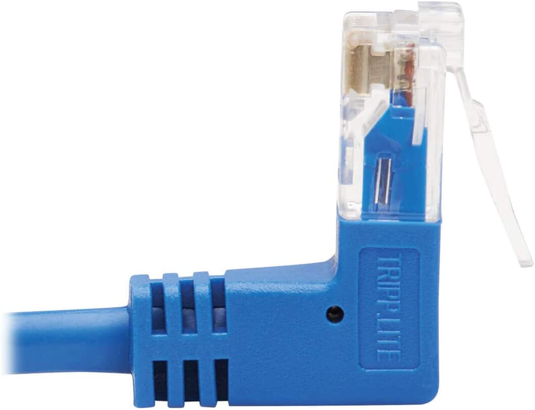 Tripp Lite Up/Down Angle Cat6 Ethernet Cable, Gigabit Molded Slim UTP Network Patch Cable, Blue, 3 ft. (N204-S03-BL-UD) Up/Down Angle 3-ft.