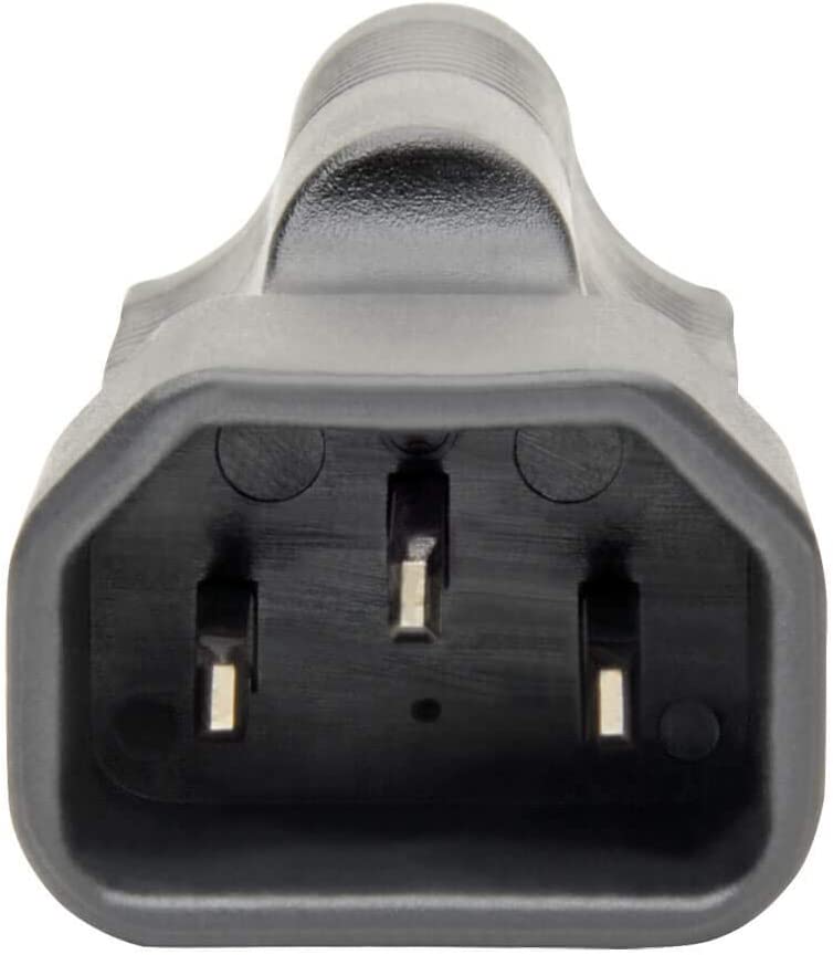 Tripp Lite Power Cord Adapter (NEMA 5-15R to C14 Adapter), 10A, 125V, Black (P002-000)