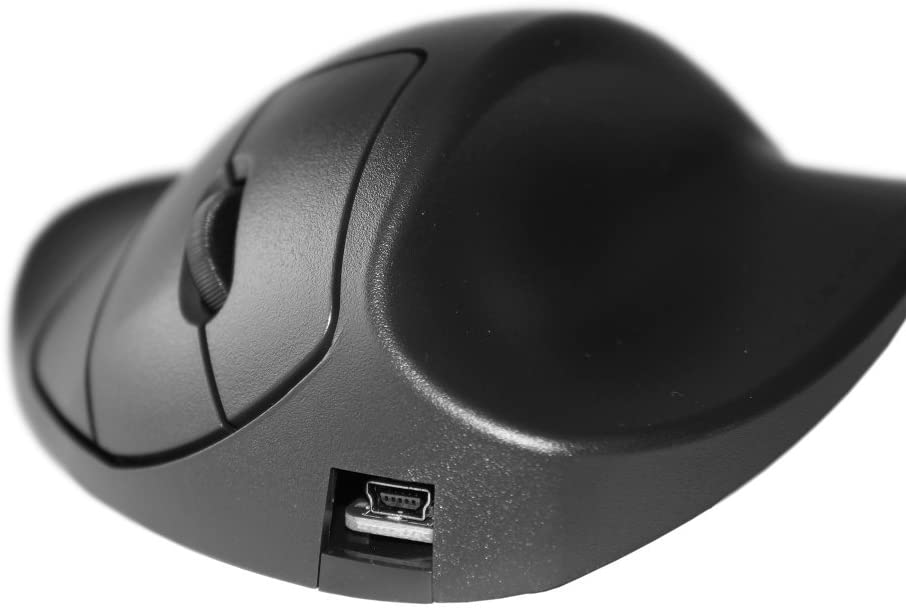 Hippus L2UB-LC Wireless Light Click HandShoe Mouse (Right Hand, Large, Black)