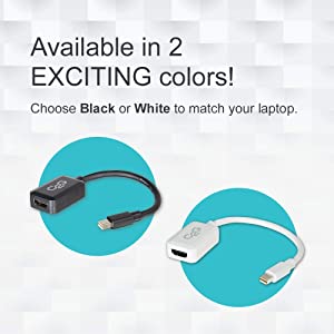 C2g/ cables to go C2G 54314 Mini DisplayPort Male to HDMI Female Adapter Converter, TAA Compliant, White (8 Inches)