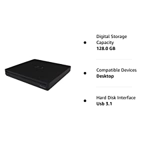 Pioneer Electronics BDR-XS07UHD 6x Slot Loading Portable USB 3.1 Gen1 BD/DVD/CD Burner Supports Blu-Ray, BDXL & M-Disc Format, Black