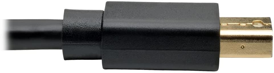 Tripp Lite Mini DisplayPort to DisplayPort Cable, 4K x 2K @ 60Hz, 4096 x 2160 (M/M), Black, 6-ft (P583-006-BK) 6-ft Black