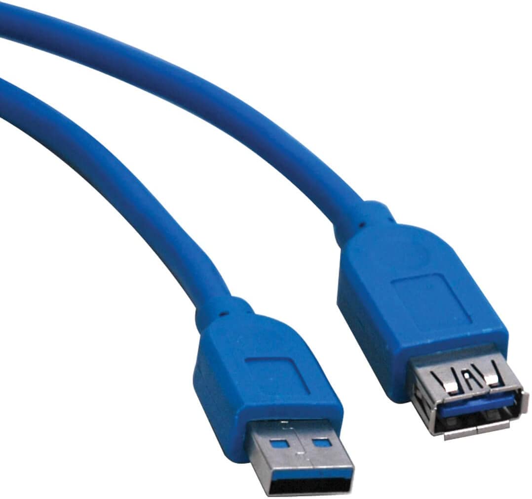 Tripp Lite 10-Feet USB 3.0 Super Speed 5Gbps Extension Cable (A Male to A Female) 10-ft, Blue (U324-010) 10' 10-ft. Blue