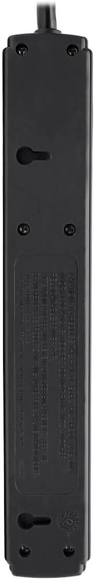 Tripp Lite 6 Outlet Surge Protector Power Strip, 6ft Cord, Black, $10,000 INSURANCE (TLP6B)