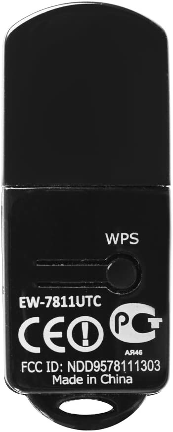 Edimax Wi-Fi 5 802.11ac Mini AC600 Dual-Band (2.4Ghz / 5Ghz) Adapter For PC USB Adapter Dongle, Win11 Plug-n-Play, Mac OS, Linux, EW-7811UTC