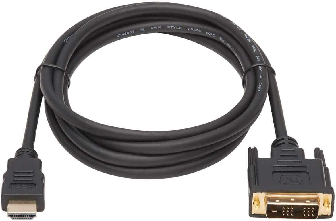 Tripp Lite HDMI to DVI Cable, Digital Monitor Adapter Cable (HDMI to DVI-D M/M) 10-ft.(P566-010) , Black 10-feet