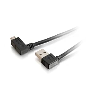 C2g/ cables to go 1m USB 2.0 a to Micro-USB B M/M Right Angle Cabl 3.3 Feet USB Right Angle Male A to Micro Male B