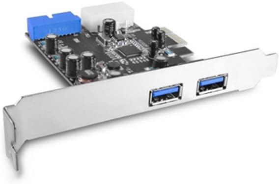 Vantec 4 Port USB 3.0 PCIe with Internal 20 pin Host Card (UGT-PC345) USB 3.0, 2A, 20 pins