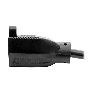 Tripp Lite Standard Power Extension Cord Cable 18 AWG 120V/10A NEMA 5-15R to NEMA 5-15P Black 3ft 3' (P022-003)