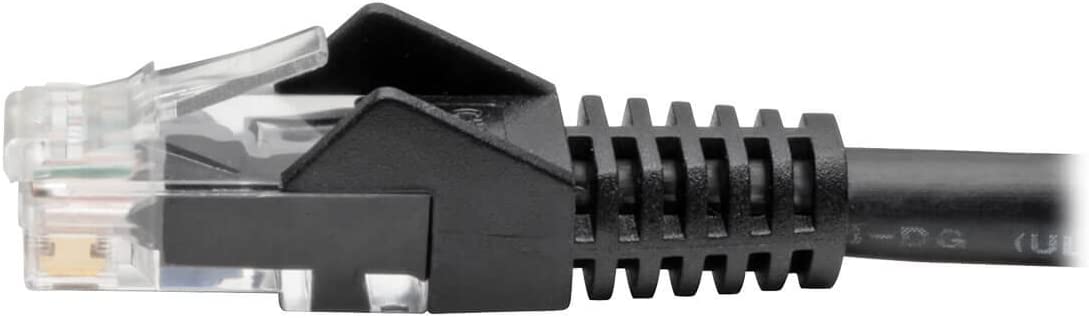 Tripp Lite Cat6 Gigabit Ethernet Snagless Molded Patch Cable 24 AWG 550MHz Premium UTP, Black, RJ45 M/M 35' (N201-035-BK) 35-ft. Black