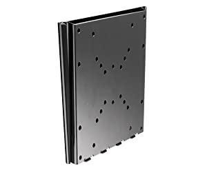 Atdec TH-2250-VF Ultra Slim TV Wall Mount with VESA 50x50/75x75/100x100/200x200mm for Displays up to 110-Pound, Black