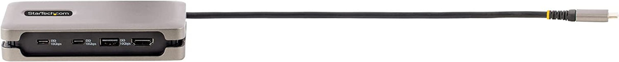 StarTech.com USB-C Multiport Adapter, 4K 60Hz HDMI 2.0b, HDR, USB 3.2 Gen 2 10Gbps Hub (2xUSB-C, 1xUSB-A), 100W PD Pass-Through, Mini Travel Dock, 12"/30cm Cable, Laptop Docking Station (DKT31CH2CPD3)