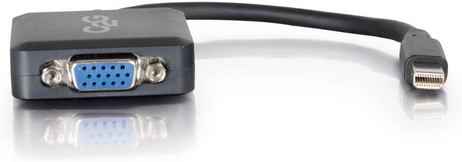 C2g/ cables to go C2G 54315 Mini DisplayPort Male to VGA Female Active Adapter Converter, TAA Compliant, Black (8 Inches)
