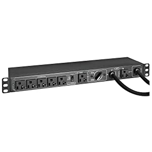 Tripp Lite PDU Hot Swap with Manual Bypass 15A 6 5-20R 2 5-20P Inputs 1URM (PDUB201U)