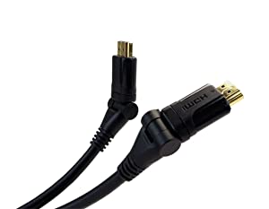 VisionTek 4K UHD High-speed Male-to-Male HDMI to HDMI Pivot Cable (10 feet)- 900750