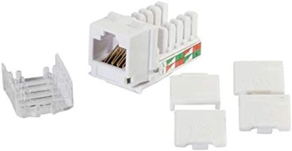 C2g/ cables to go C2G 29311 Cat6 RJ45 Unshielded Keystone Jack, White Cat6 90 Keystone Jack White