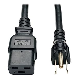 TRIPP LITE P034-008 Heavy Duty Power Adapter Cord, Black