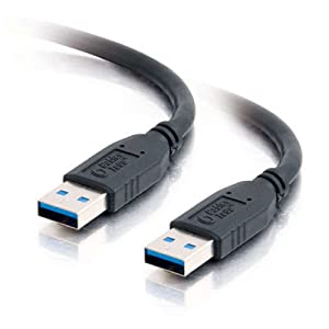 C2g/ cables to go C2G USB Short Extension Cable, USB Cable, USB A to A Cable, Black, 3.28 Feet (1 Meter), Cables to Go 54170 USB A Male to A Male 3.3 Feet Black