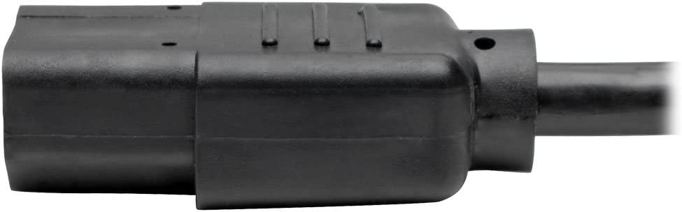 Tripp Lite Standard Computer Power Cord 10A,18AWG (NEMA 5-15P to IEC-320-C13) 1-ft.(P006-001) Black 1ft. Power Cord