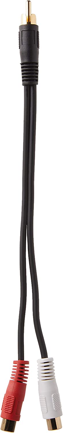 C2g/ cables to go C2G Value Series One RCA Mono Male to Two RCA Stereo Female Y-Cable, Black (6 Inches) - 03177 RCA Male to RCA Female 0.5 Feet Black