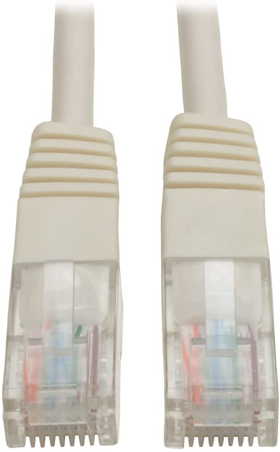Tripp Lite Cat5e 350MHz Molded Patch Cable (RJ45 M/M) - White, 3-ft.(N002-003-WH) 3 feet White
