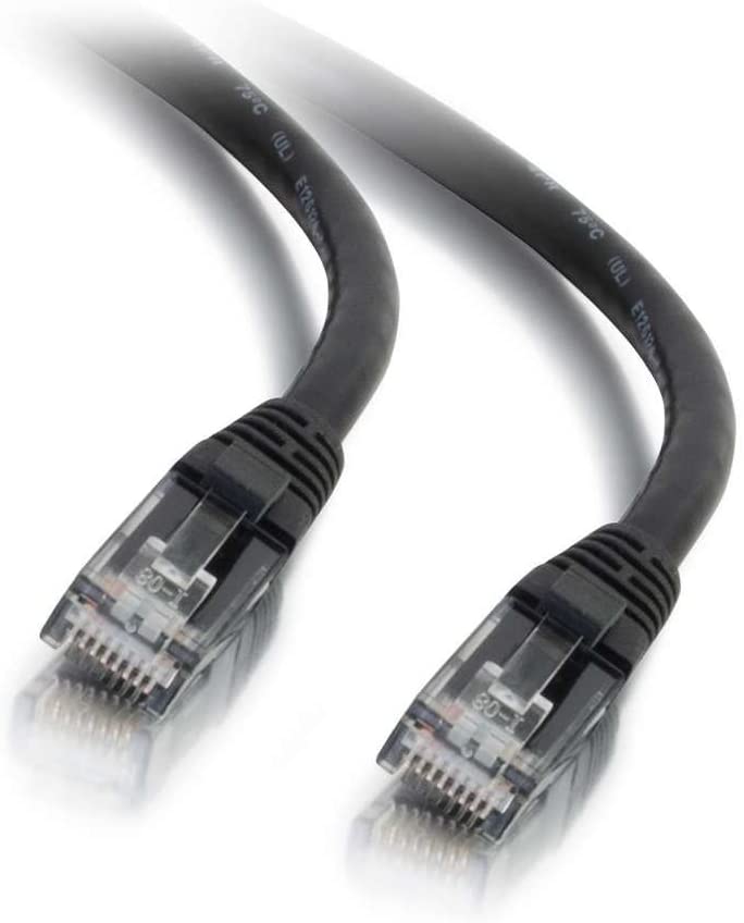 C2g/ cables to go C2G 27155 Cat6 Cable - Snagless Unshielded Ethernet Network Patch Cable, Black (25 Feet, 7.62 Meters)