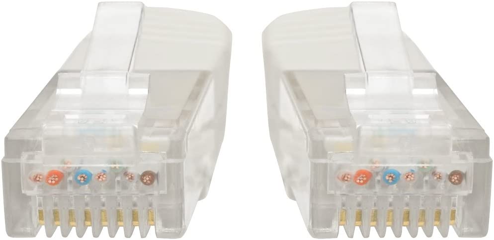 Tripp Lite Cat6 Cat5e Gigabit Molded Patch Cable RJ45 M/M 550MHz 15 ft. White