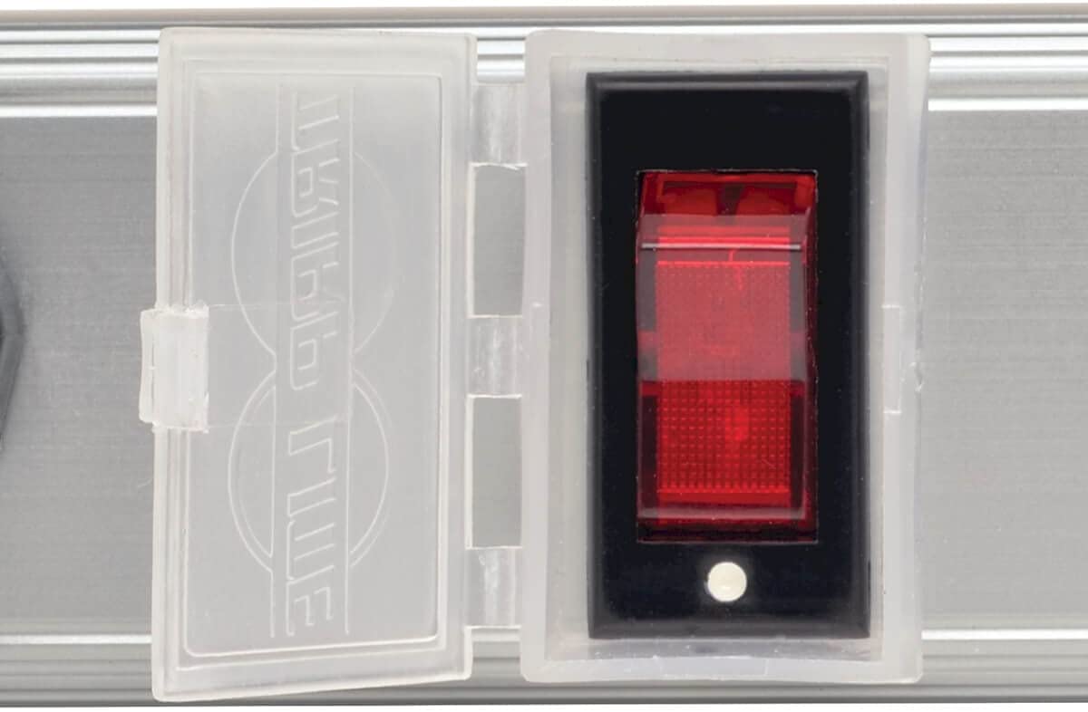 Tripp Lite 12 Outlet Power Strip with Surge Protection, 15ft. Cord, Metal, 36 in. length, (SS3612),Gray