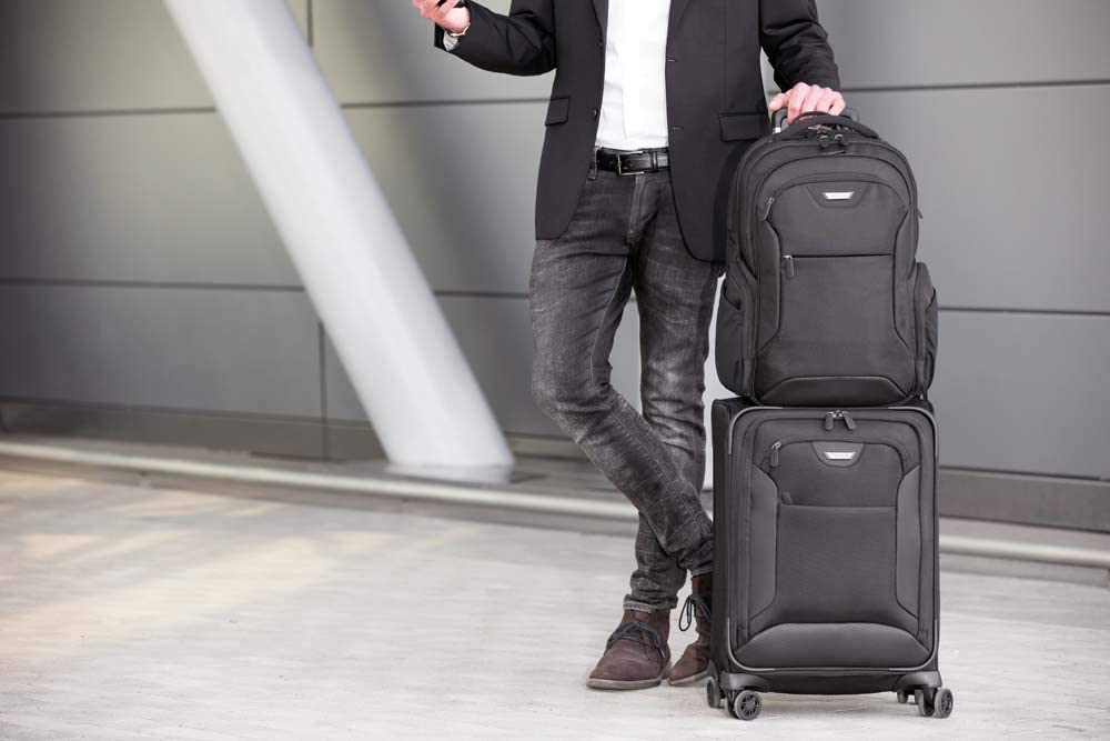 Targus Corporate Traveler Checkpoint-Friendly Professional Business Laptop Backpack with Protective Sleeve for 15.6-Inch Laptop, Black (CUCT02B) 15.6 inch Backpack