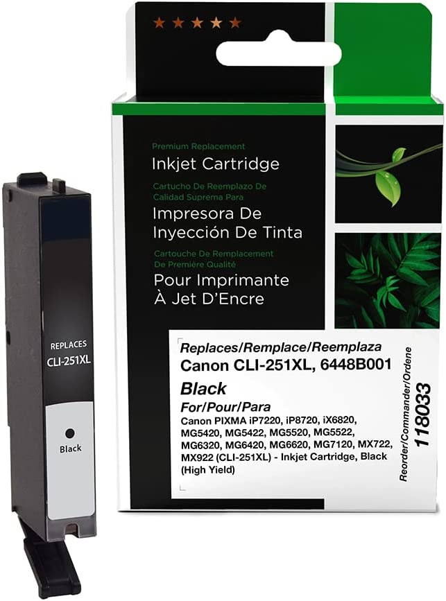 Clover imaging group Clover Imaging Replacement High Yield Ink Cartridge Replacement for Canon CLI-251XL, Black