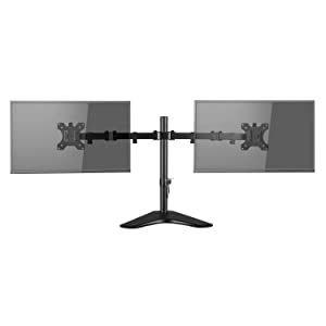 V7 DS2FSD Dual Desktop Monitor Stand (Vesa 75x75, 100x100, Up to 8 Kg Per Display)
