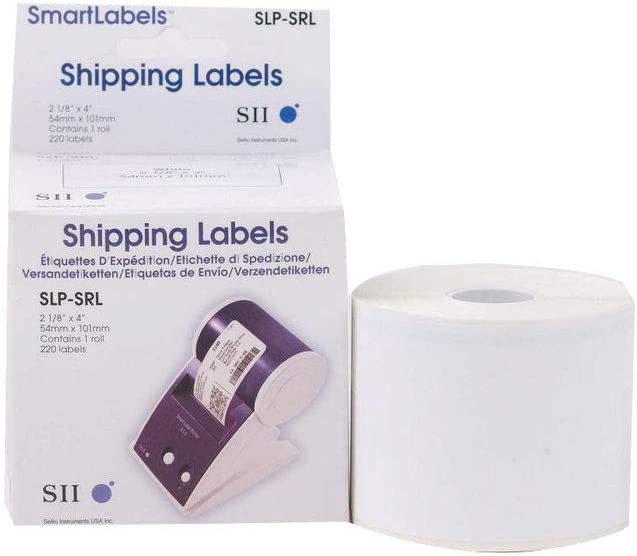 Sii Seiko Instruments Shipping Labels for Smart Label Printers (SLP-SRL),White