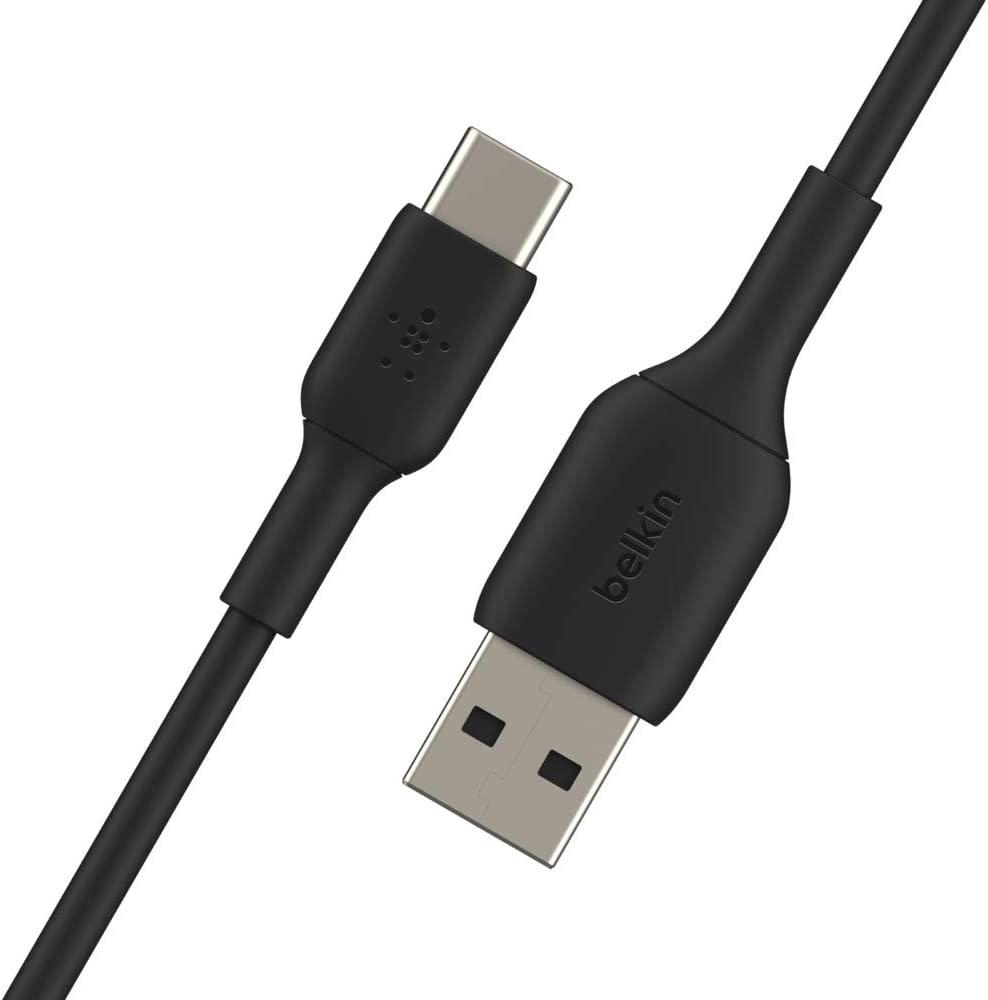 Belkin USB-C Cable (Boost Charge USB-C to USB Cable, USB Type-C Cable for Note10, S10, Pixel 4, iPad Pro, Nintendo Switch and more), 6ft/2m, Black (CAB001bt2MBK) Black 6.6 ft PVC Cable