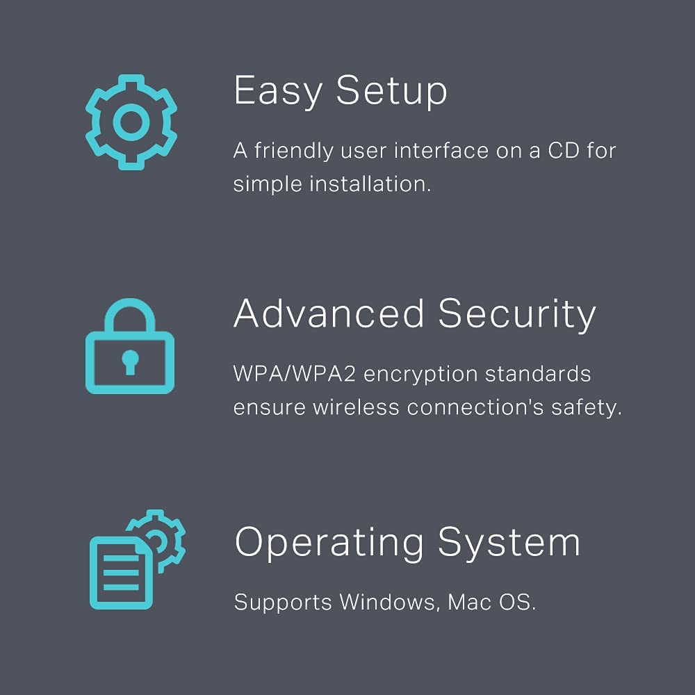 TP-Link Archer T2U V1 AC600 Wireless Dual Band USB Adapter, 2.4GHz 150Mbps/5Ghz 433Mbps, WiFi Dongle, Mini size, Supports Windows (XP/7/8/8.1/10), Mac OS (10.7-10.13)
