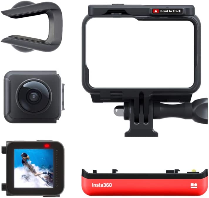 Insta360 ONE R 360 Edition – 5.7K 360 Degree Camera with Stabilization, IPX8 Waterproof, Invisible Selfie Stick Effect, Touch Screen, AI Editing